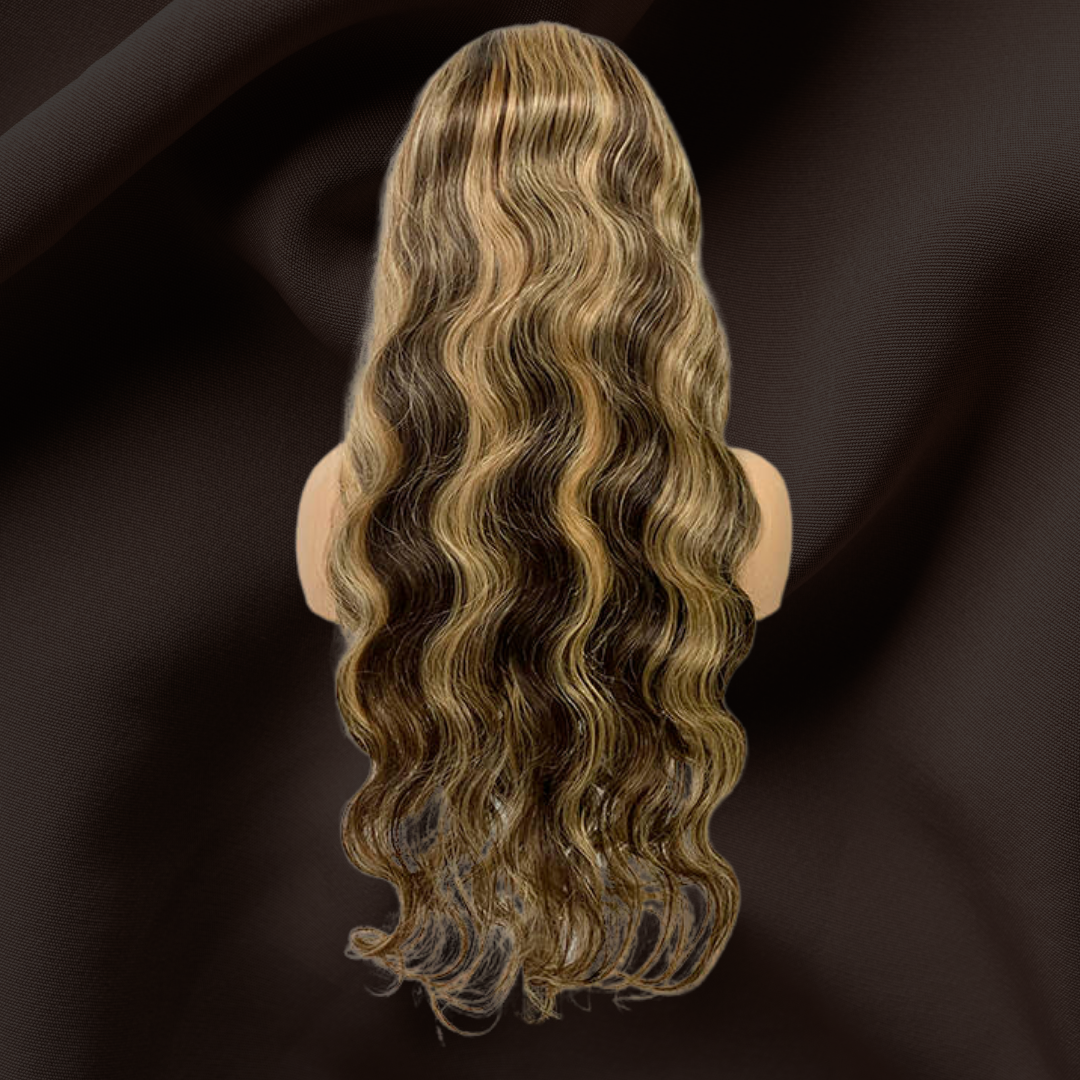 Black Highlight Body Wave Wig