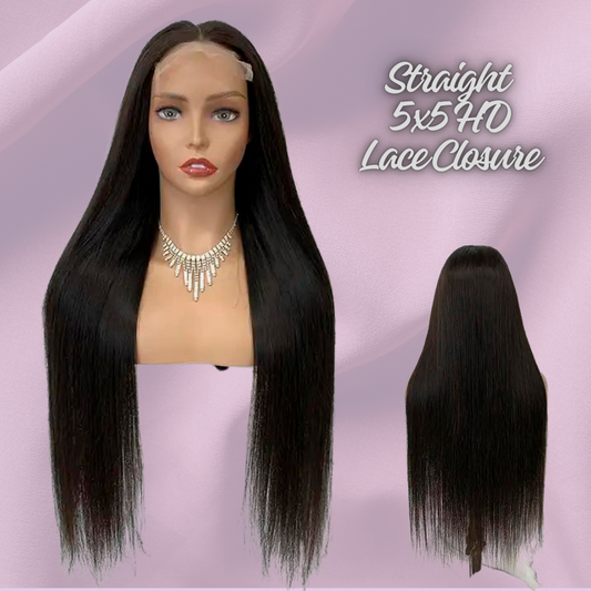 5x5 HD Closure Straight